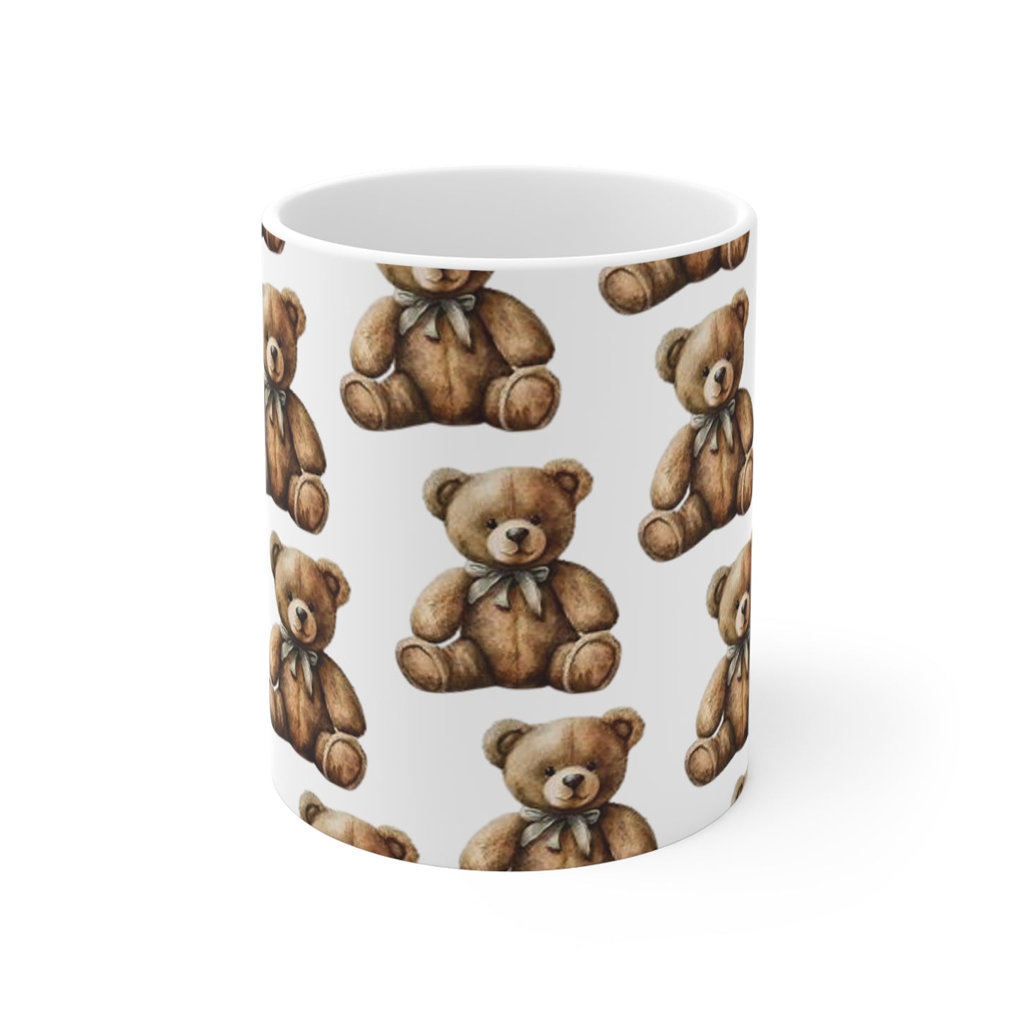 vintage teddy bear mug