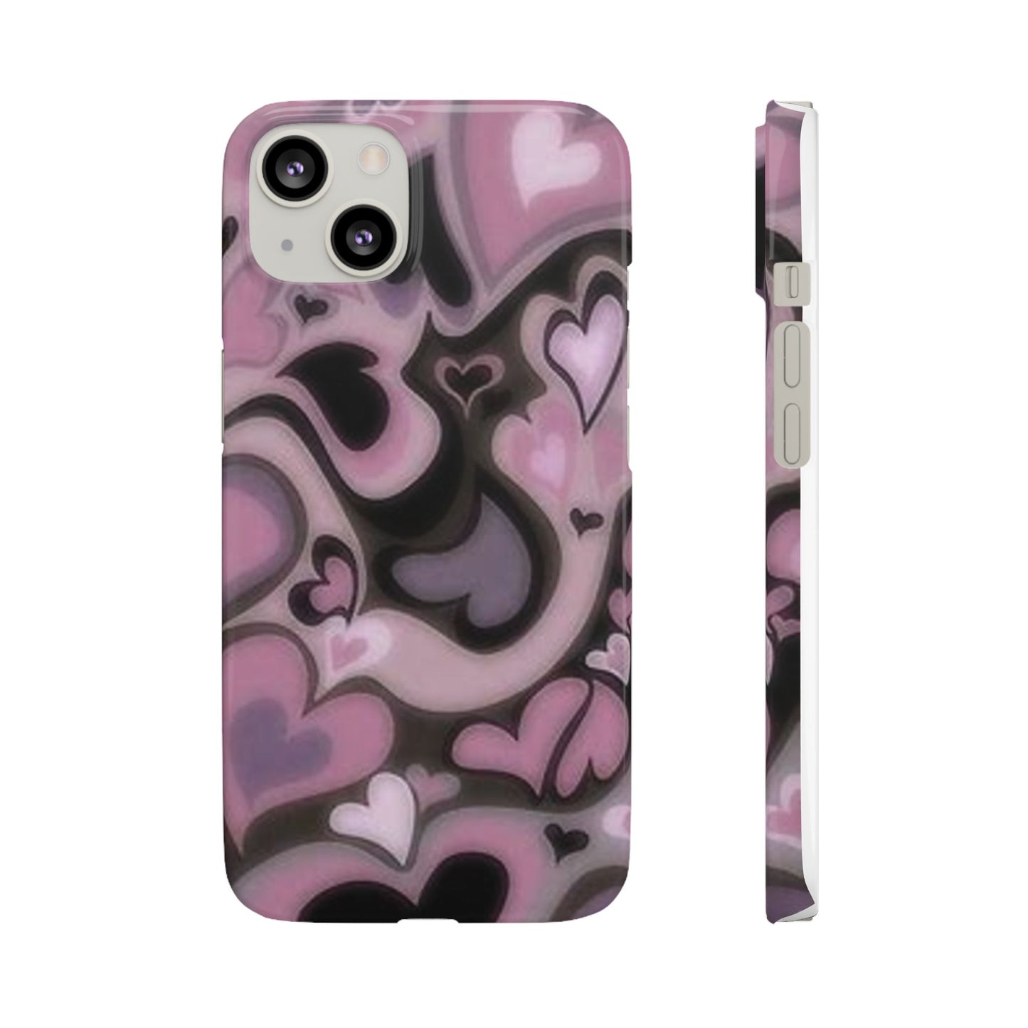 hearts pattern phone case