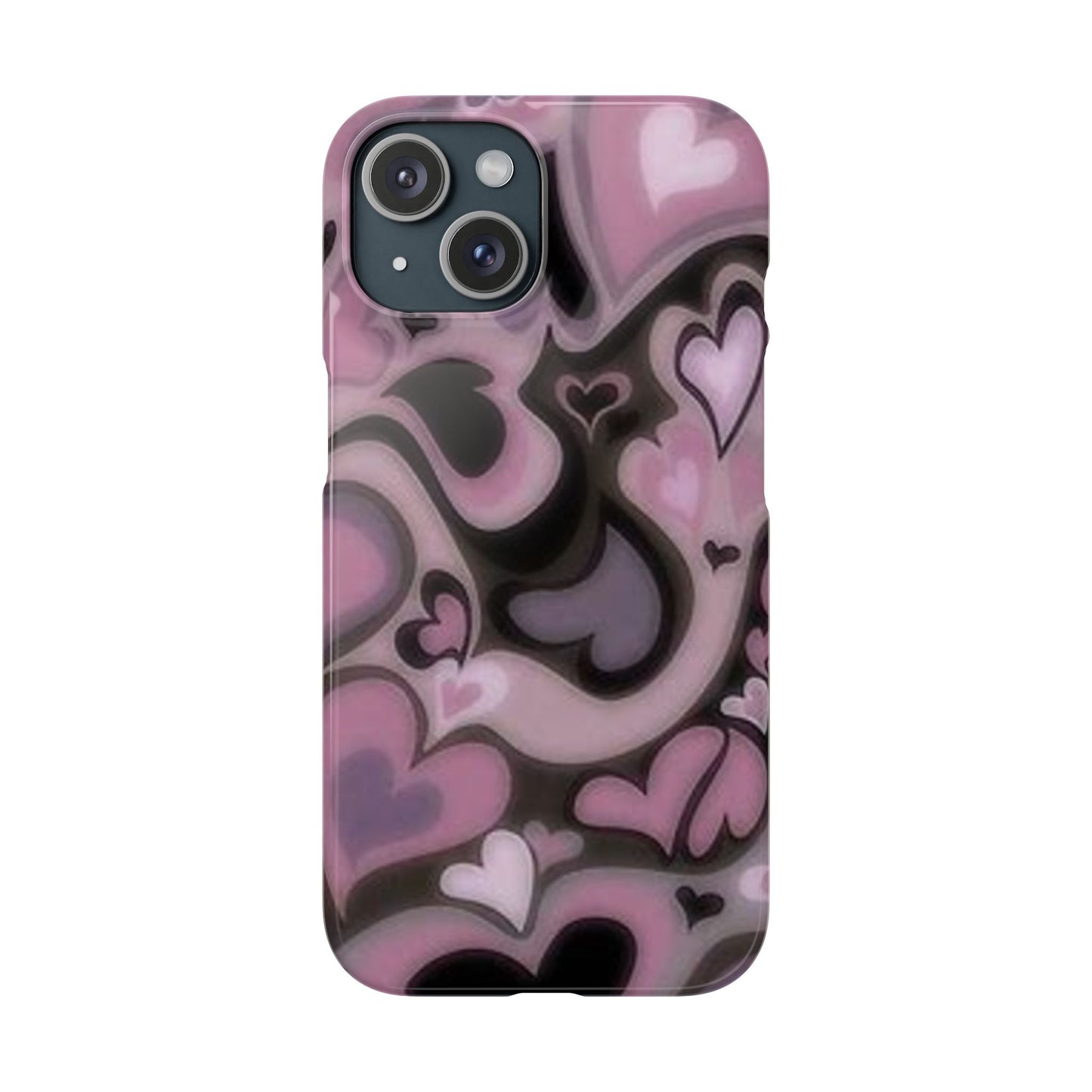 hearts pattern phone case