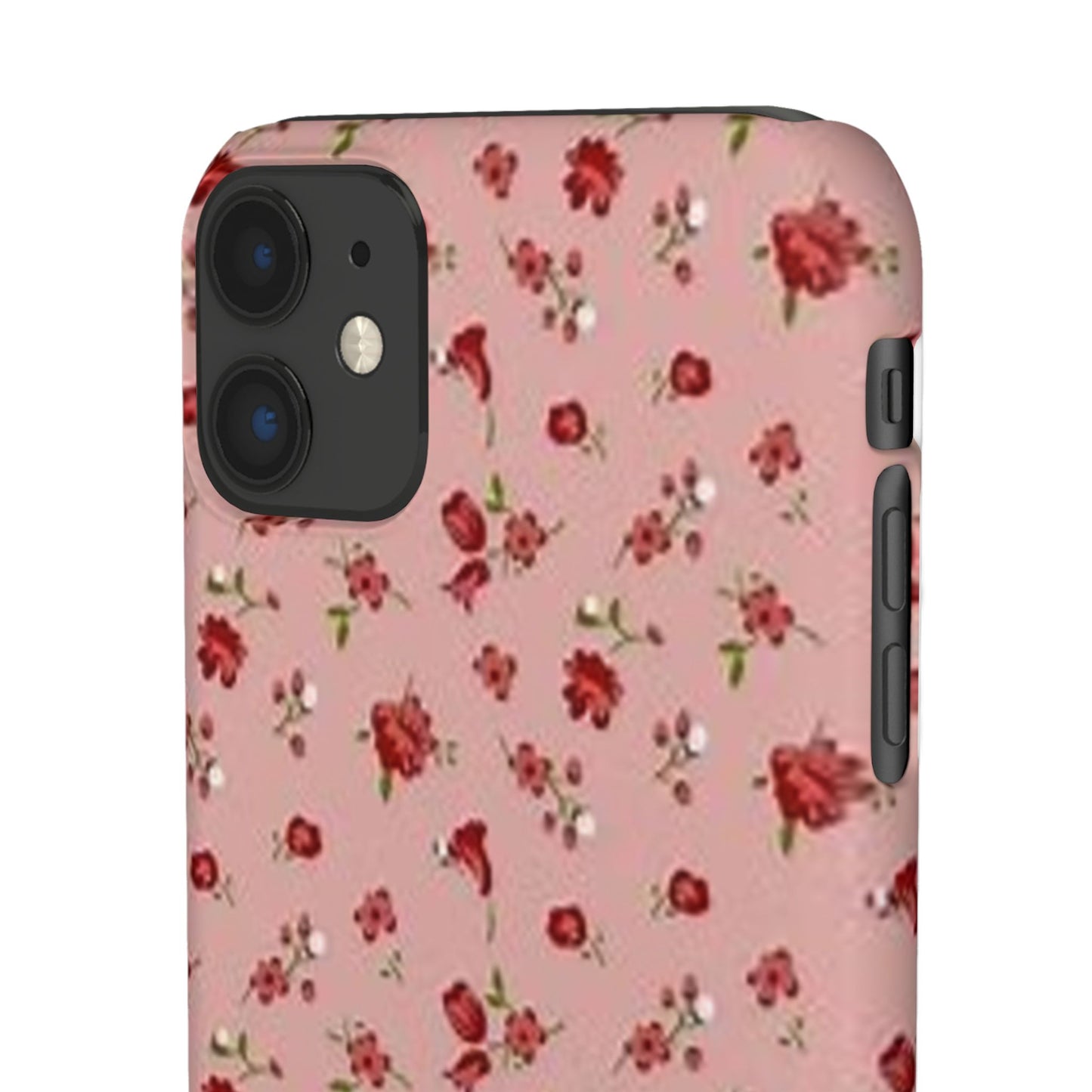 pink flower pattern phone case