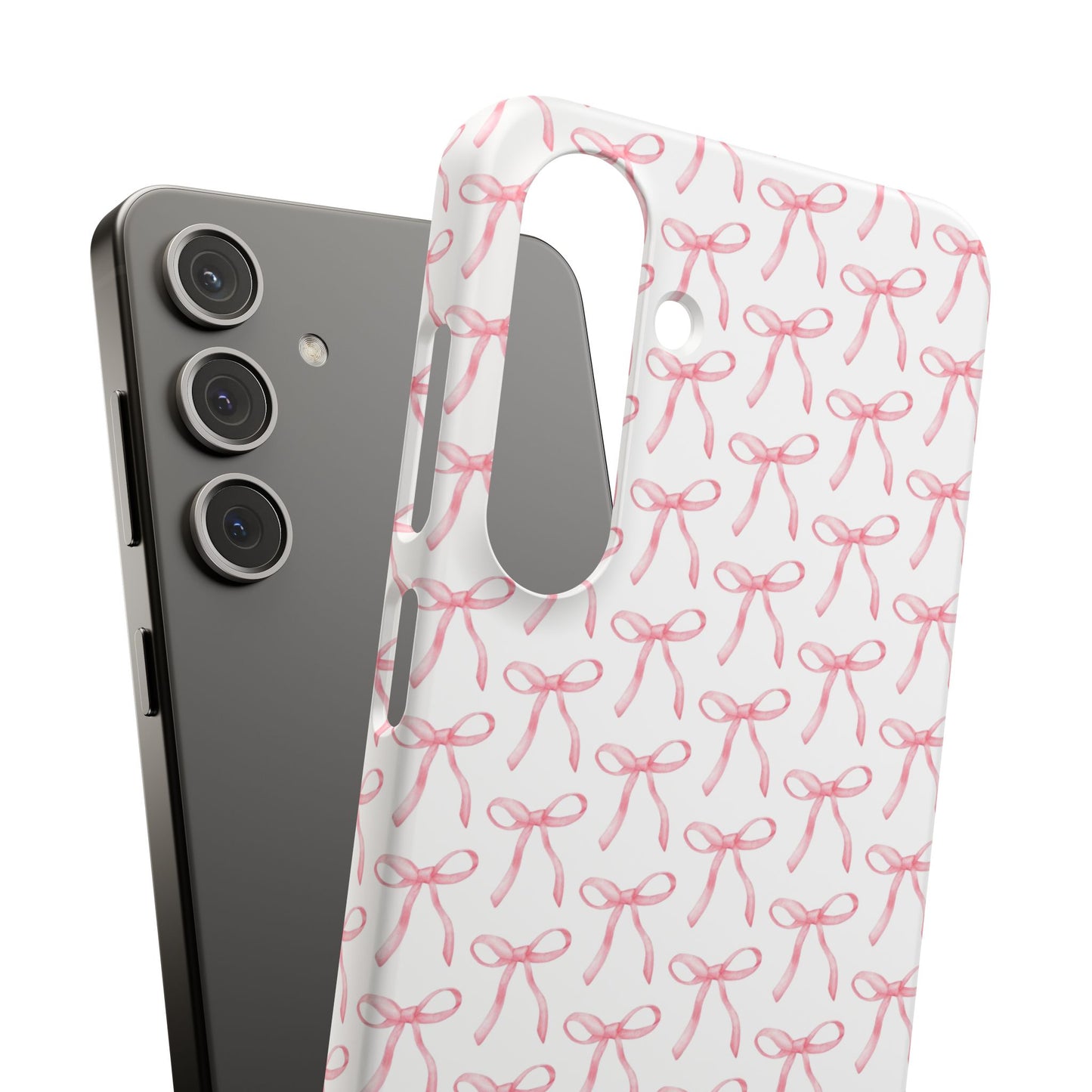 pink bow pattern phone case