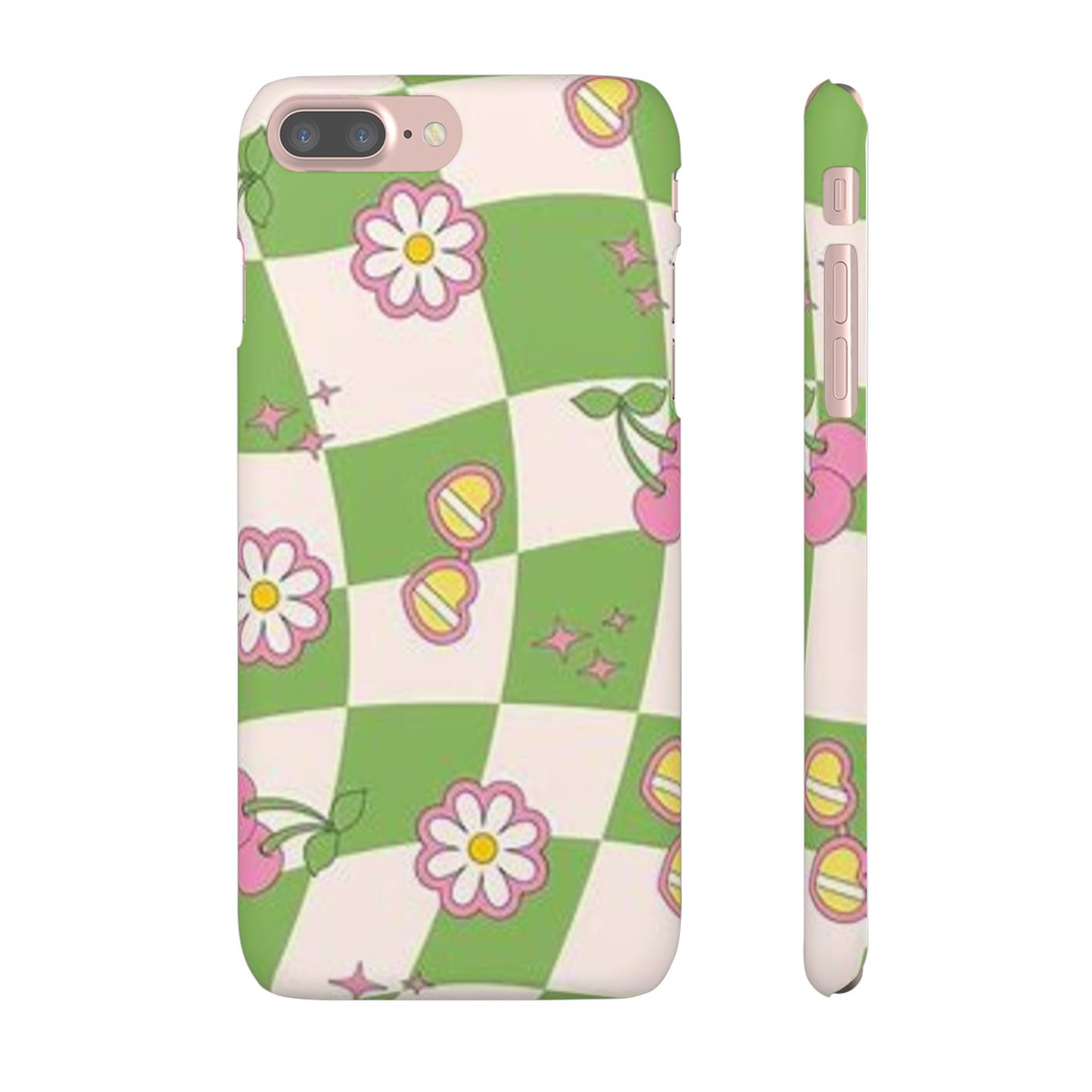 green indie pattern phone case