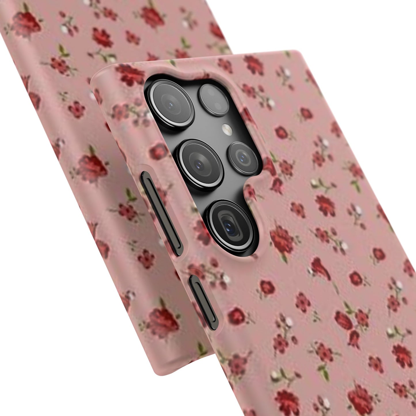 pink flower pattern phone case