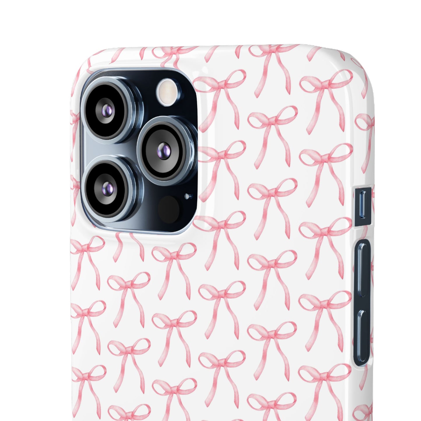 pink bow pattern phone case