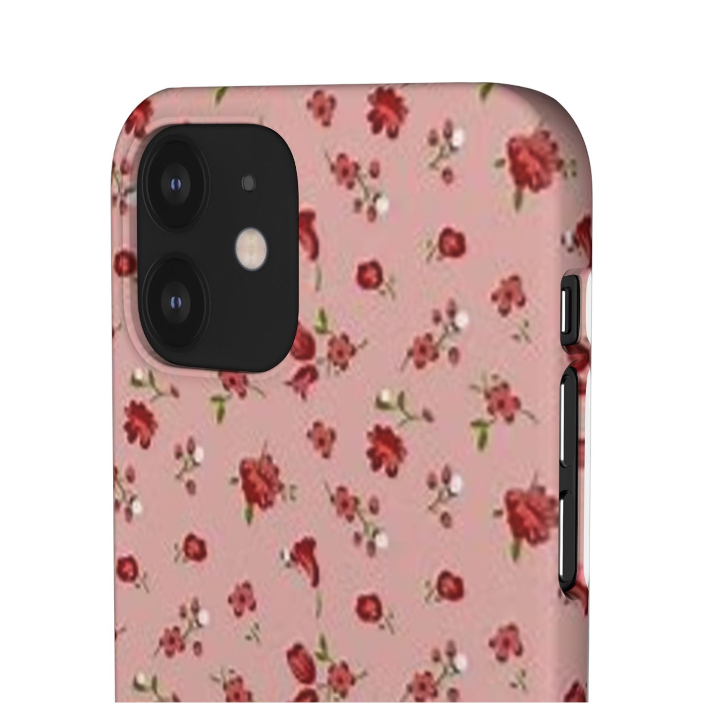 pink flower pattern phone case