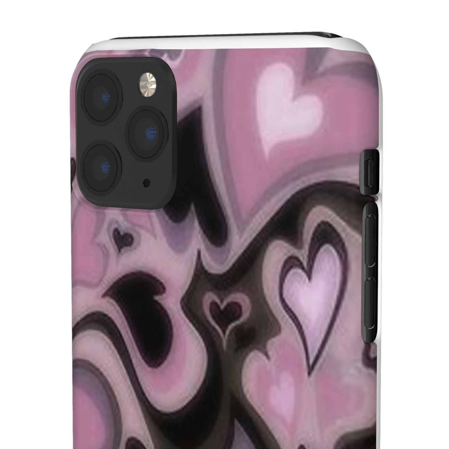 hearts pattern phone case