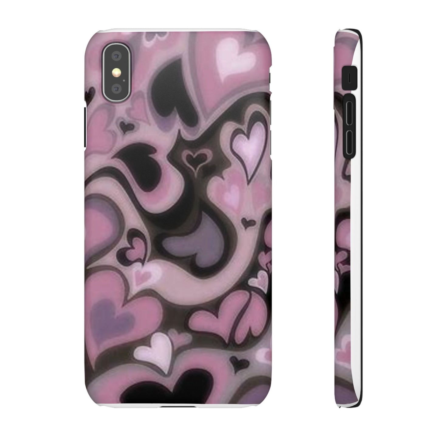 hearts pattern phone case