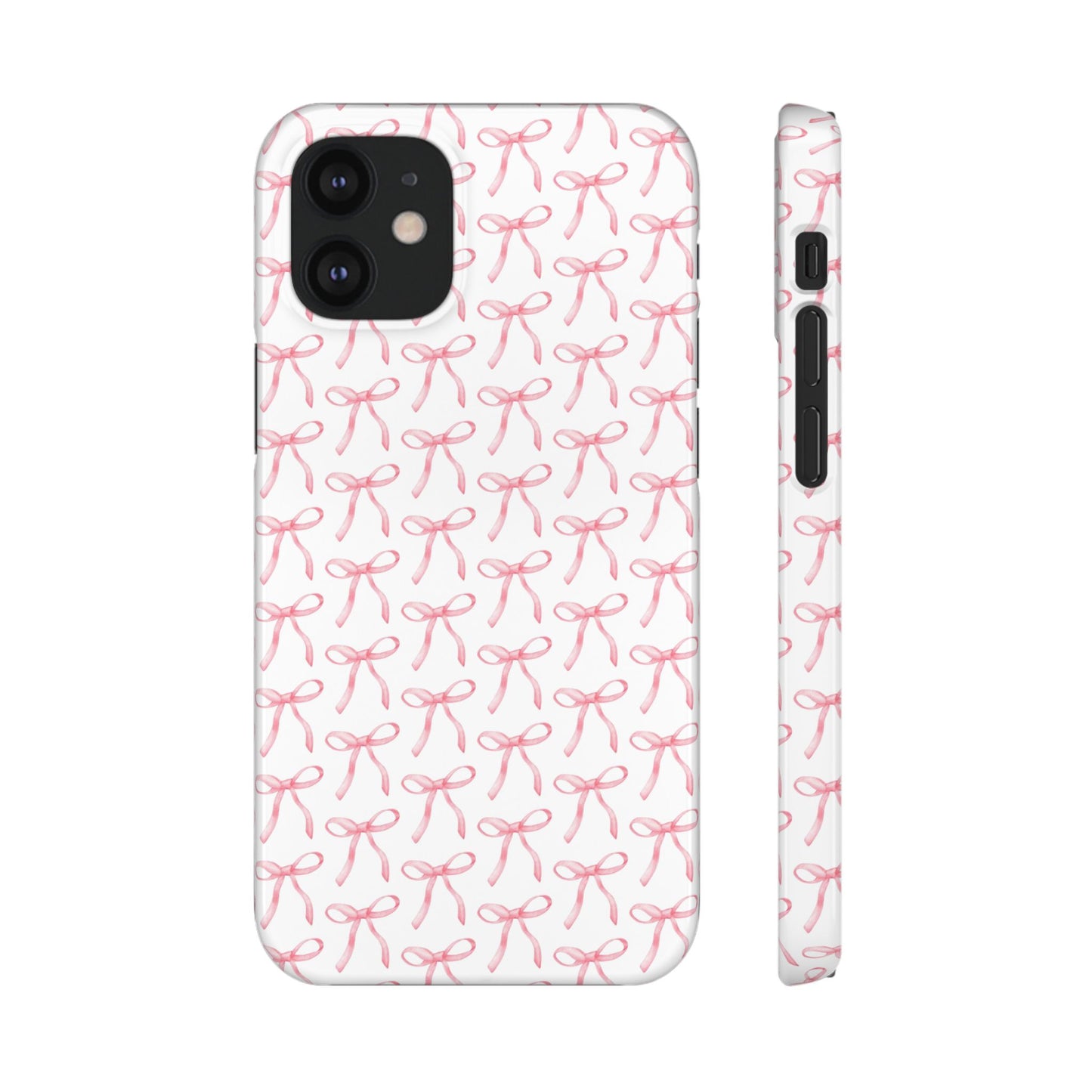 pink bow pattern phone case