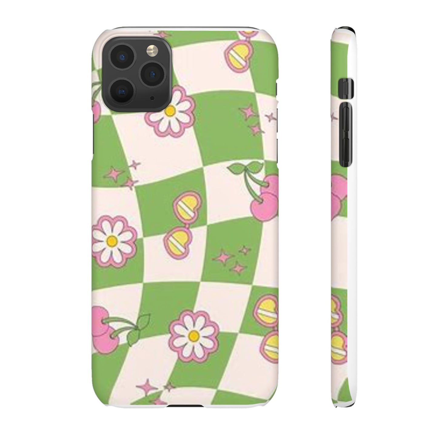 green indie pattern phone case