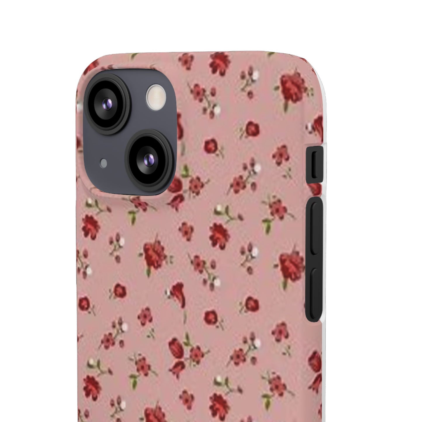 pink flower pattern phone case