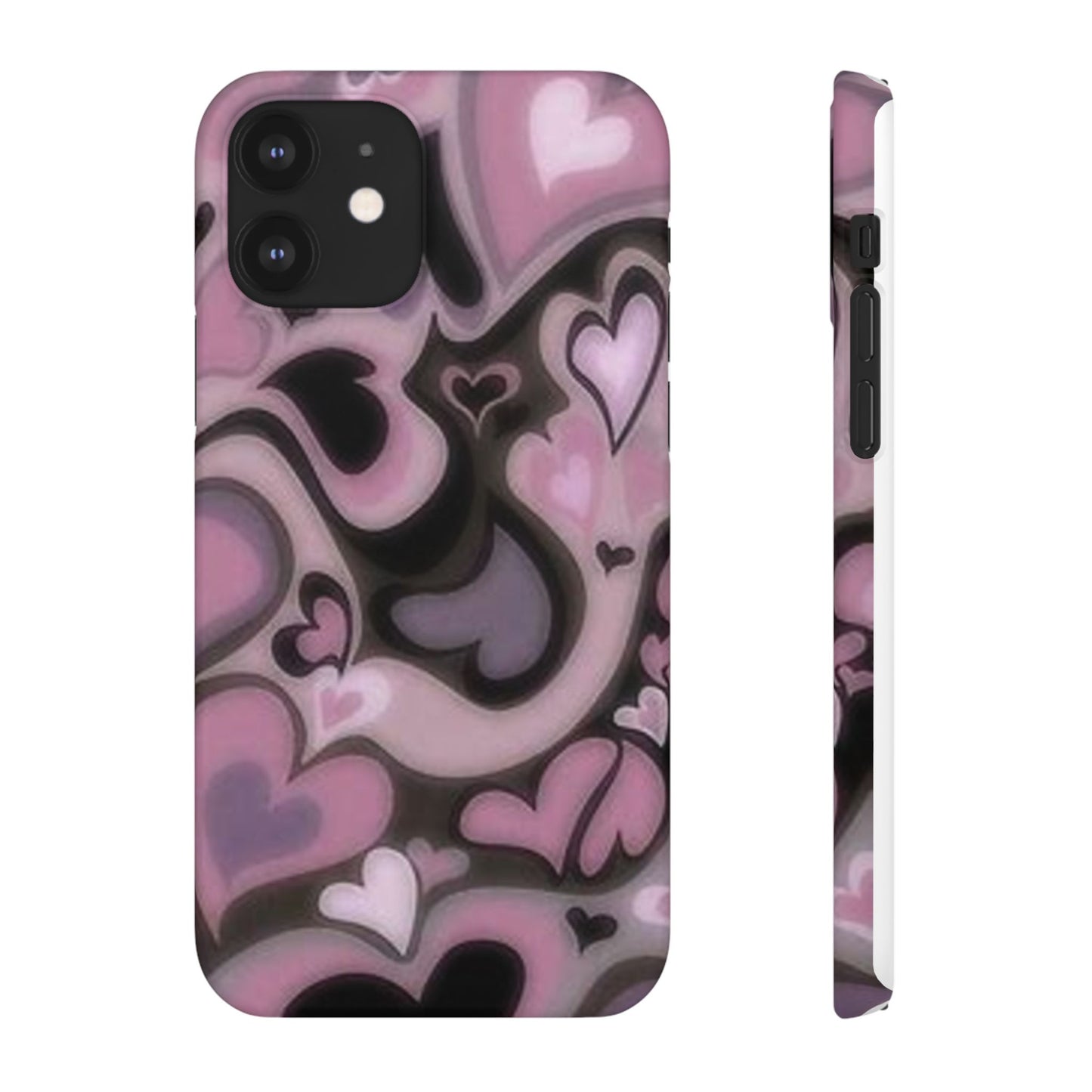 hearts pattern phone case