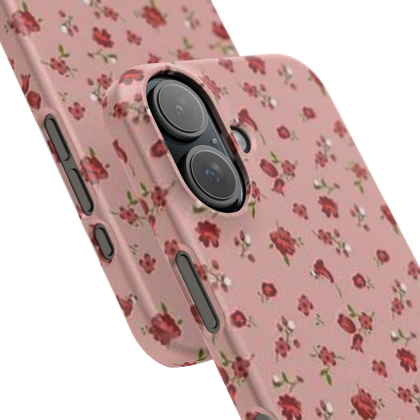 pink flower pattern phone case