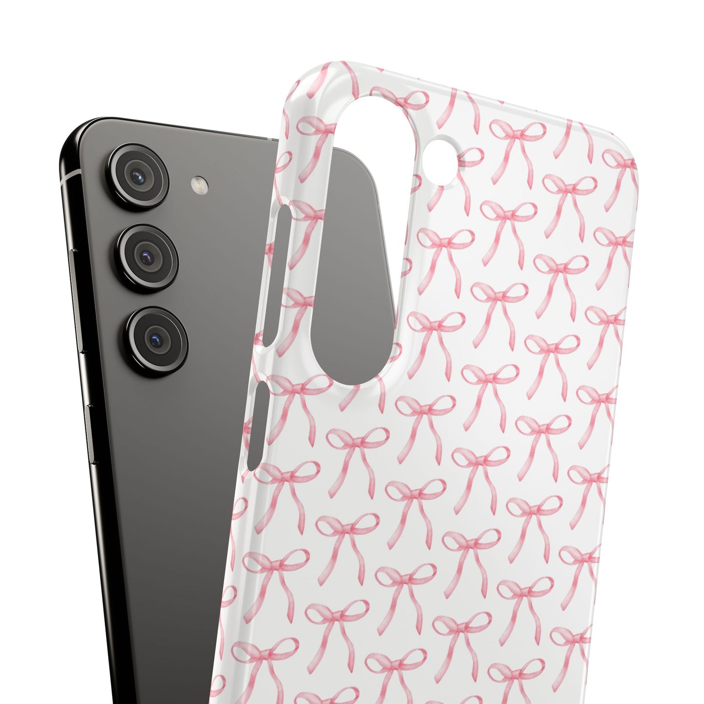 pink bow pattern phone case