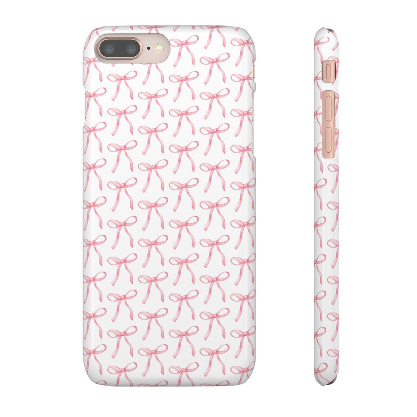 pink bow pattern phone case