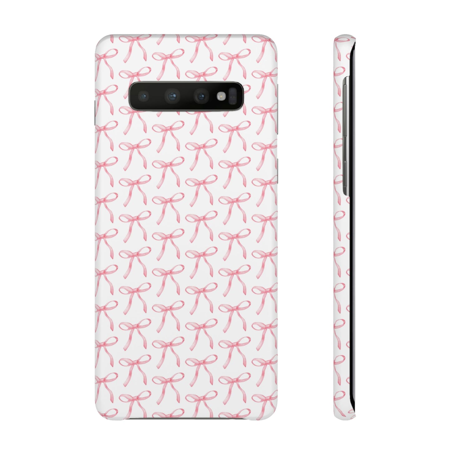 pink bow pattern phone case