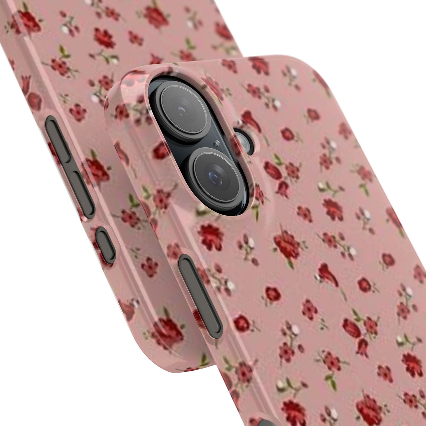 pink flower pattern phone case