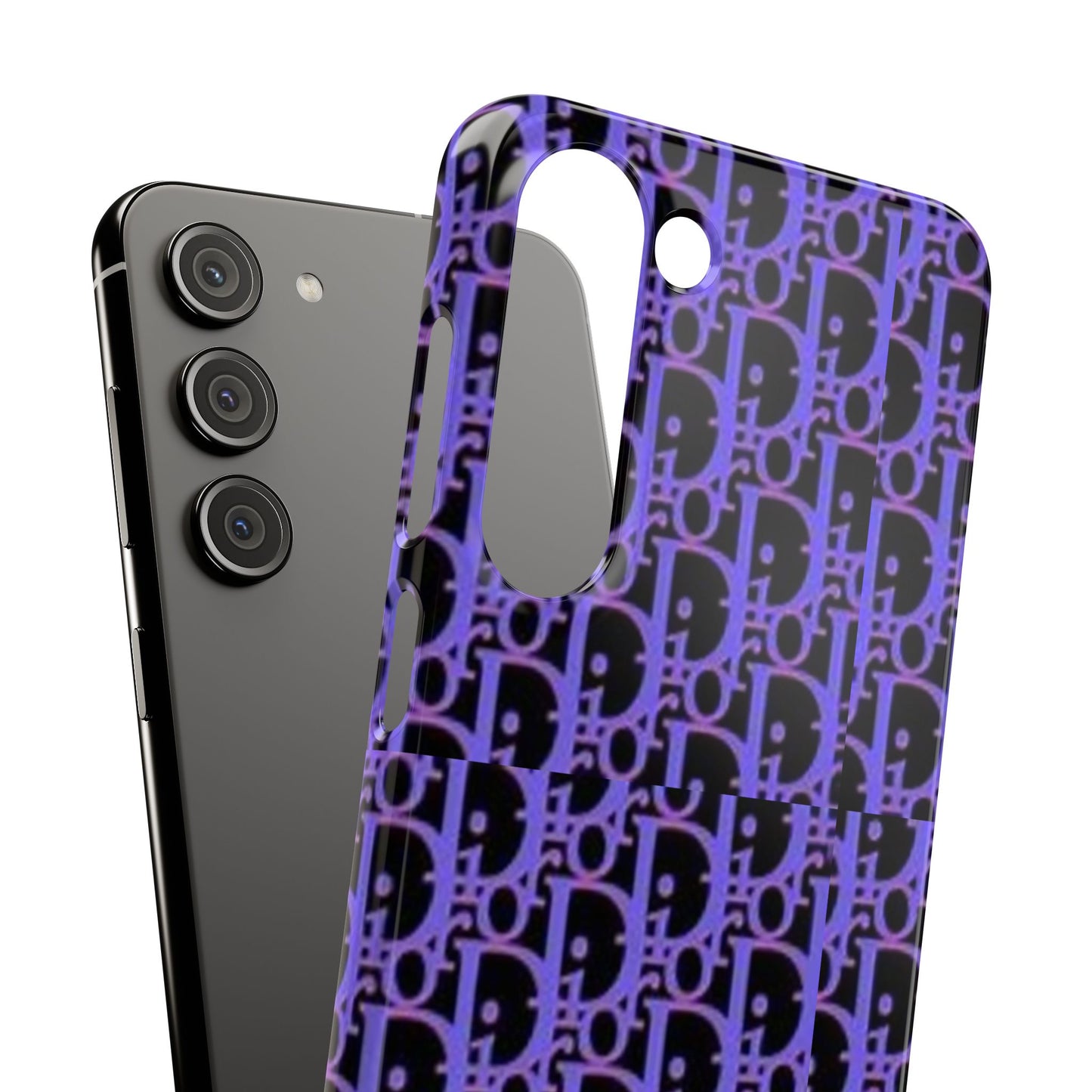 purple DIOR phone case