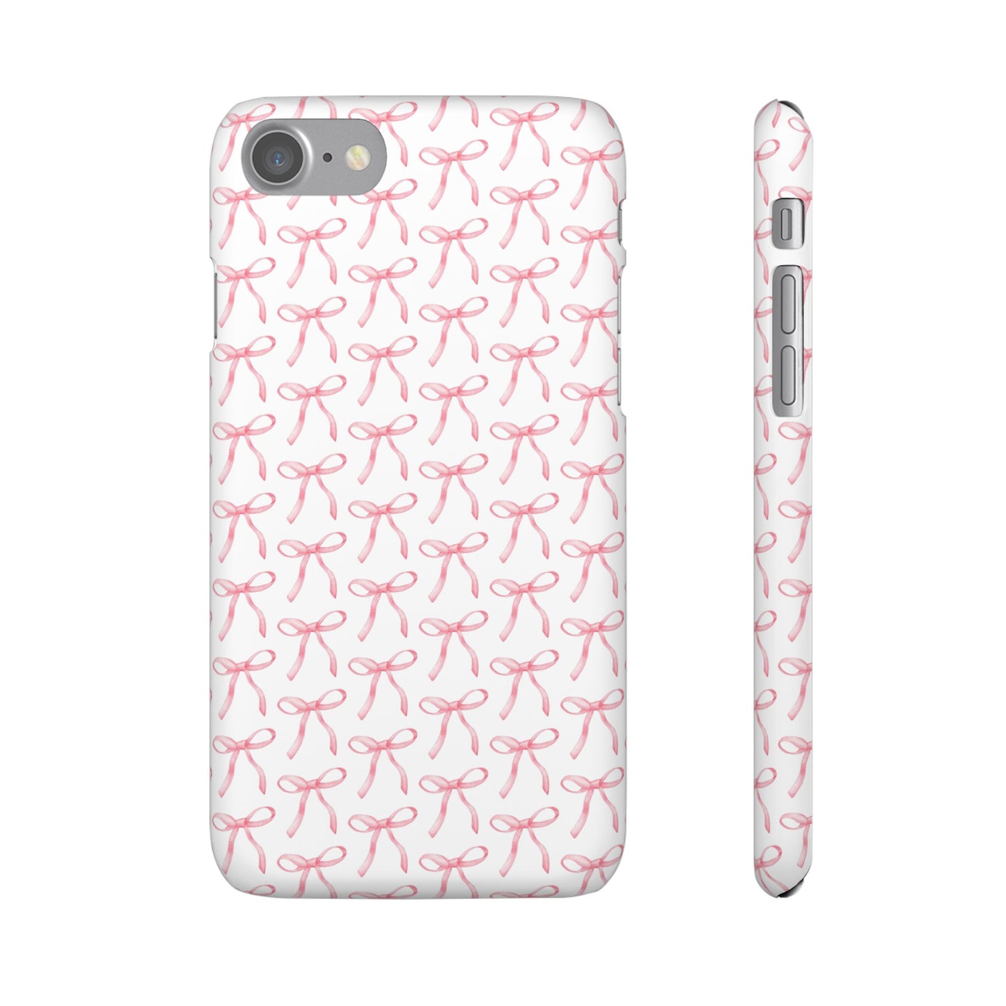 pink bow pattern phone case