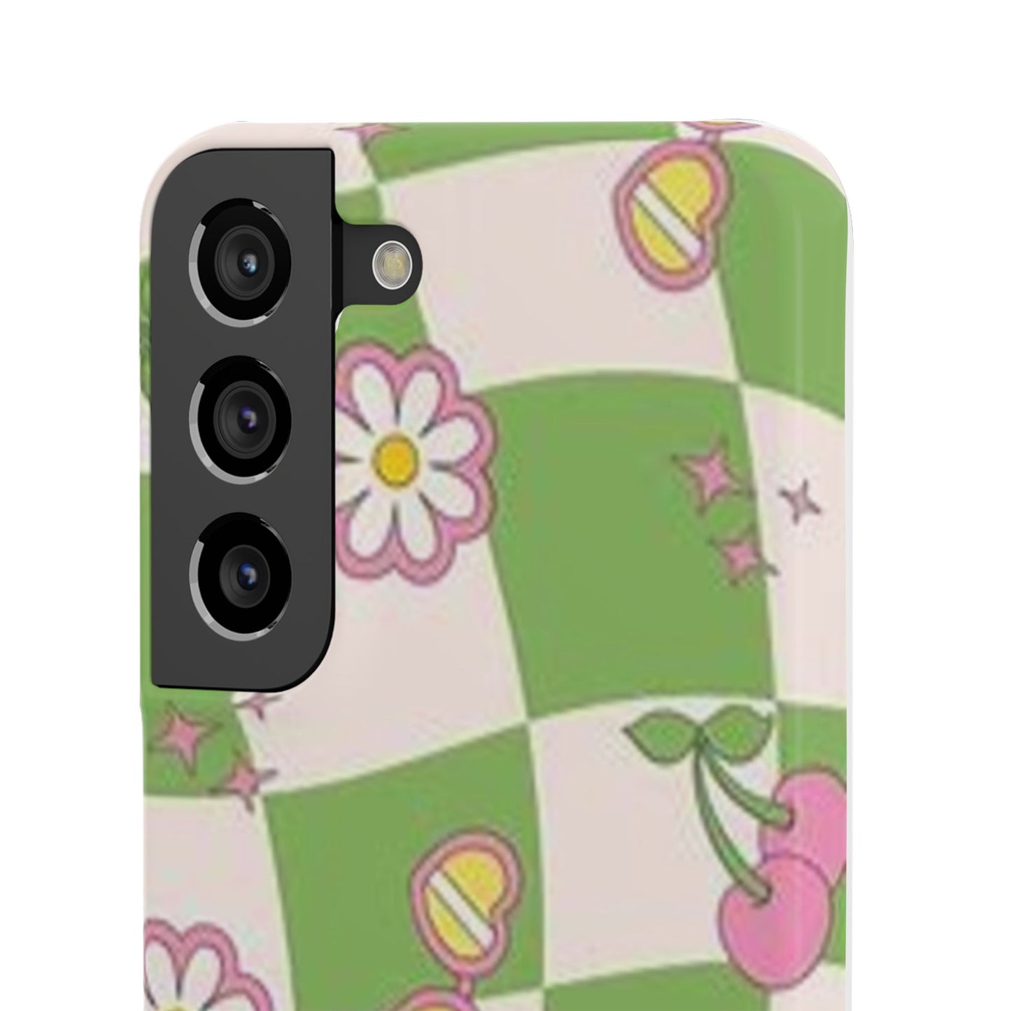 green indie pattern phone case