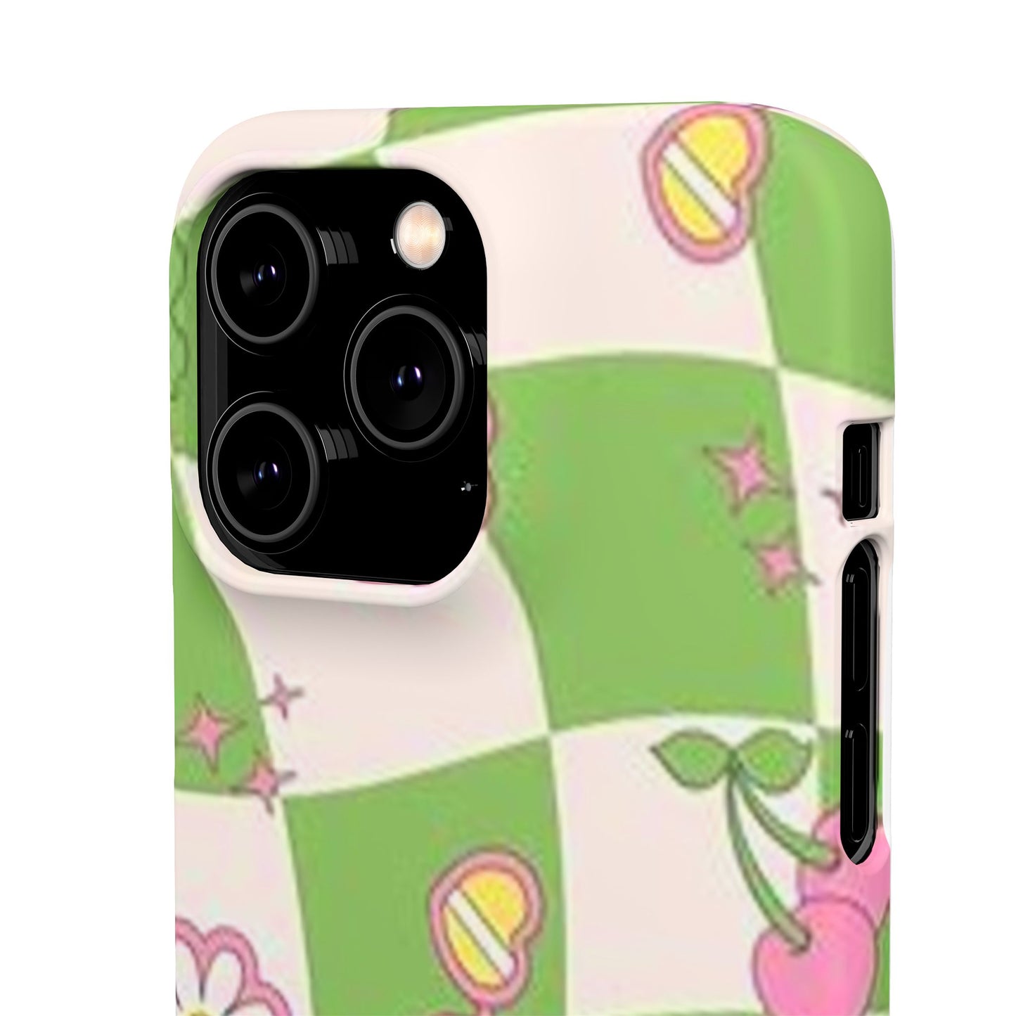 green indie pattern phone case