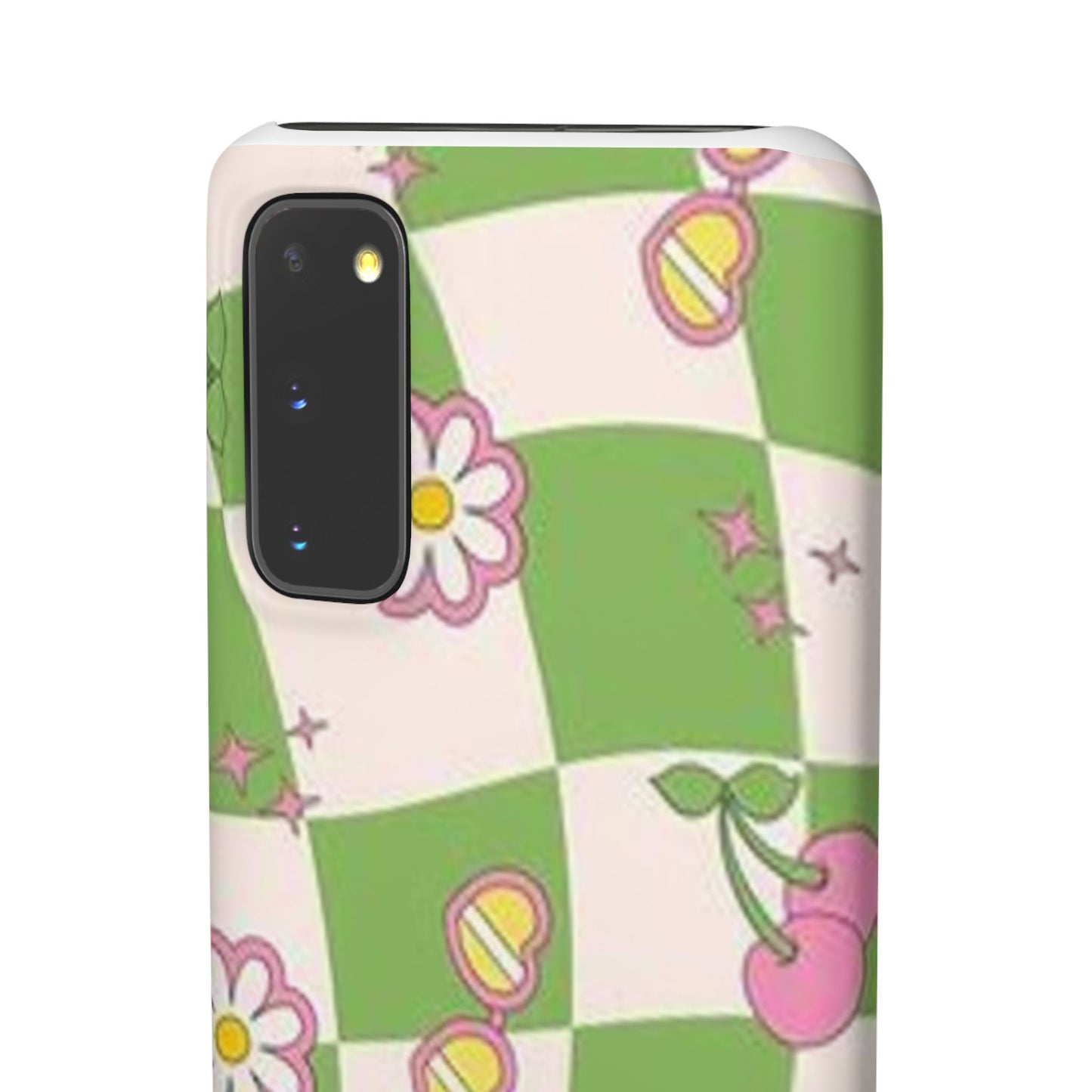 green indie pattern phone case