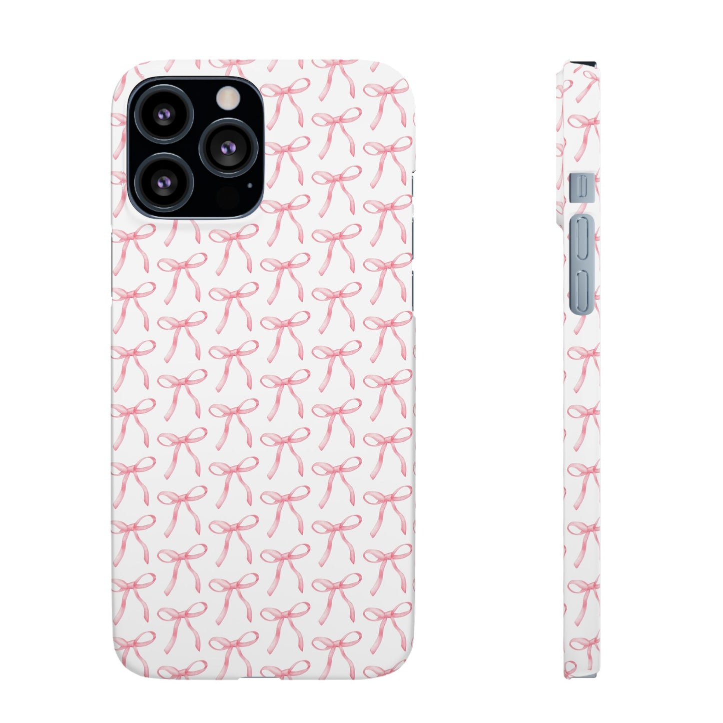 pink bow pattern phone case