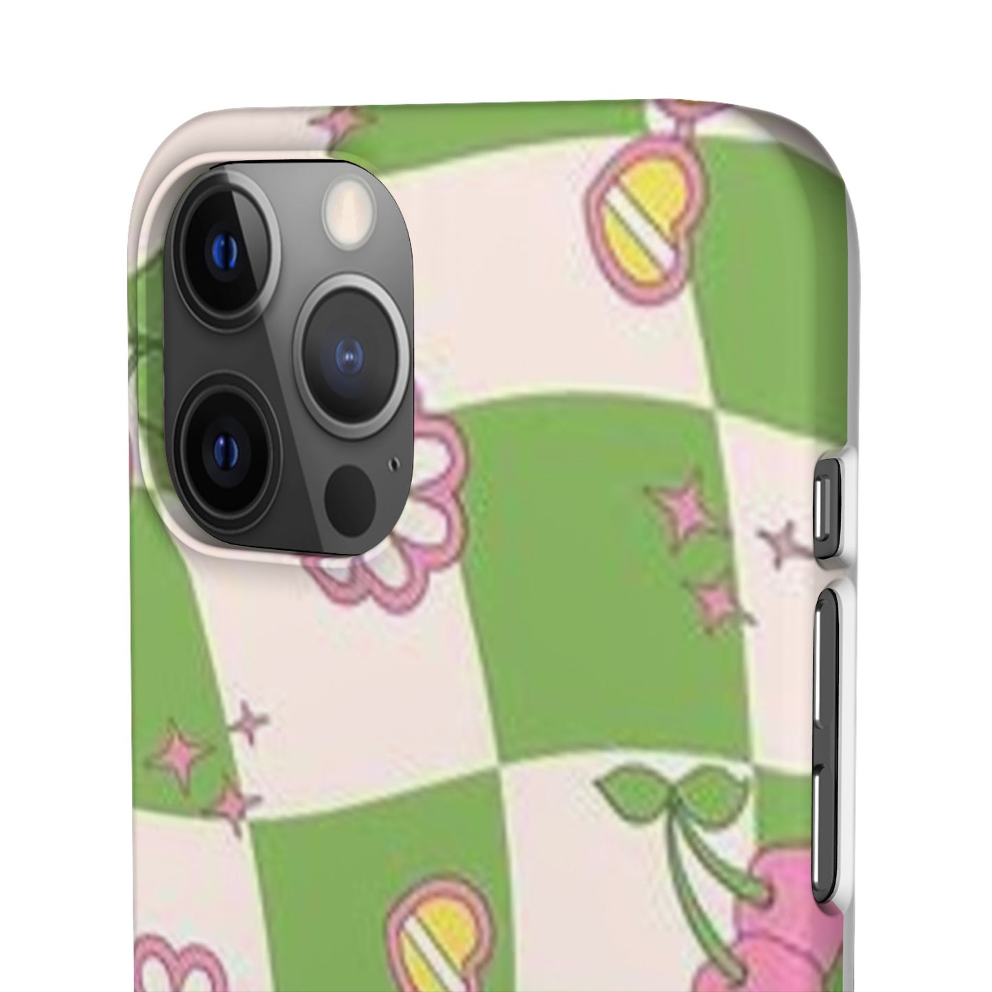 green indie pattern phone case