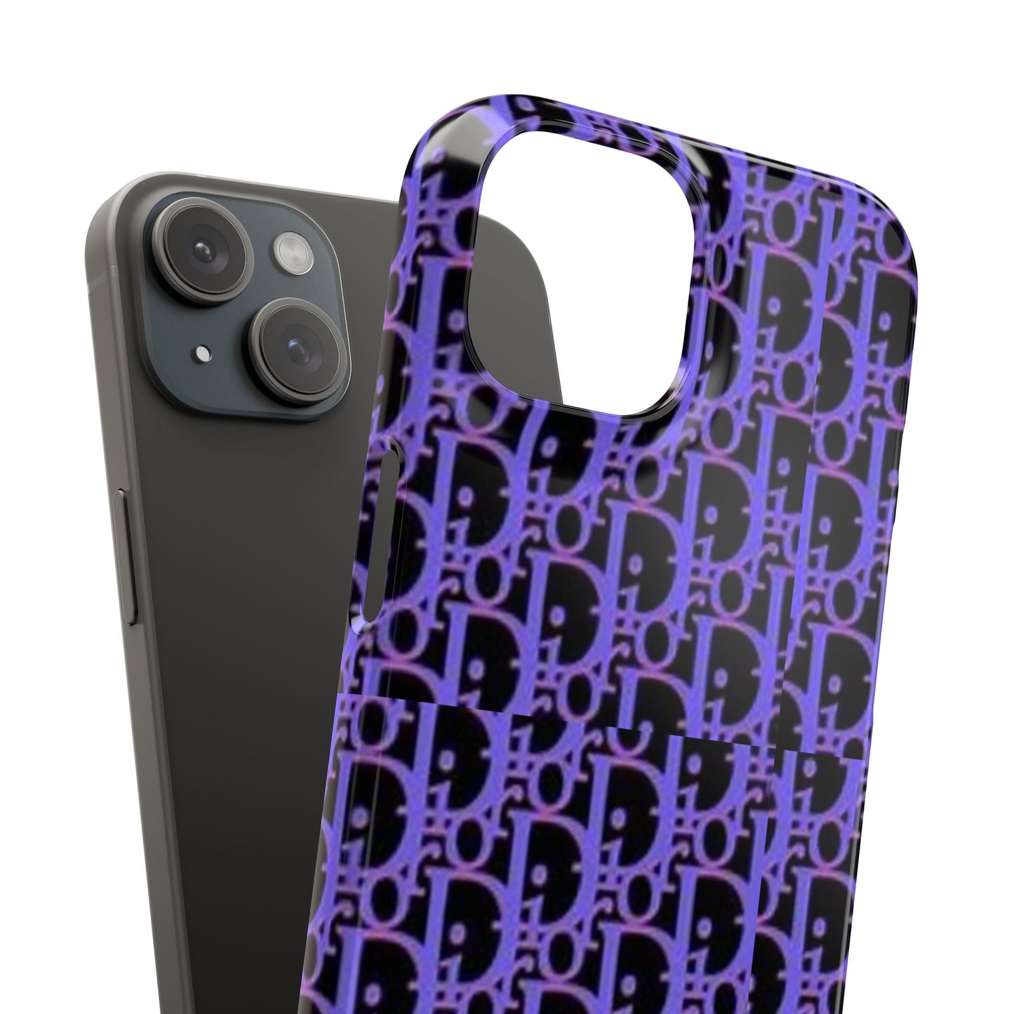 purple DIOR phone case