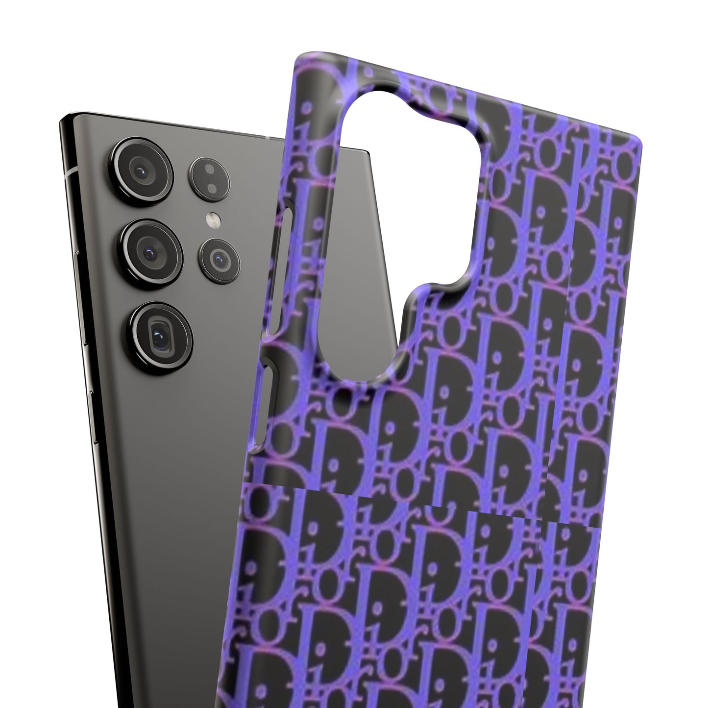 purple DIOR phone case