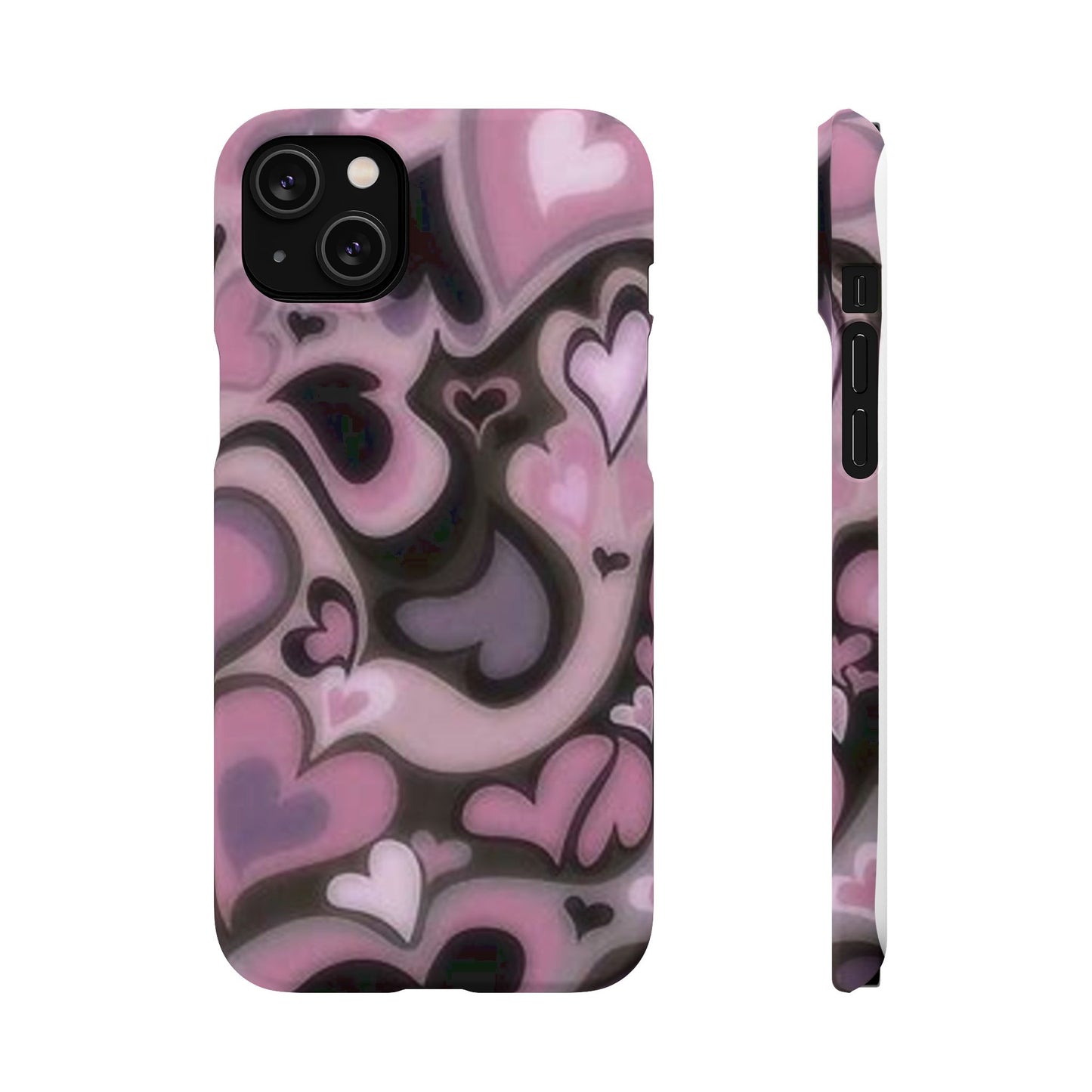 hearts pattern phone case