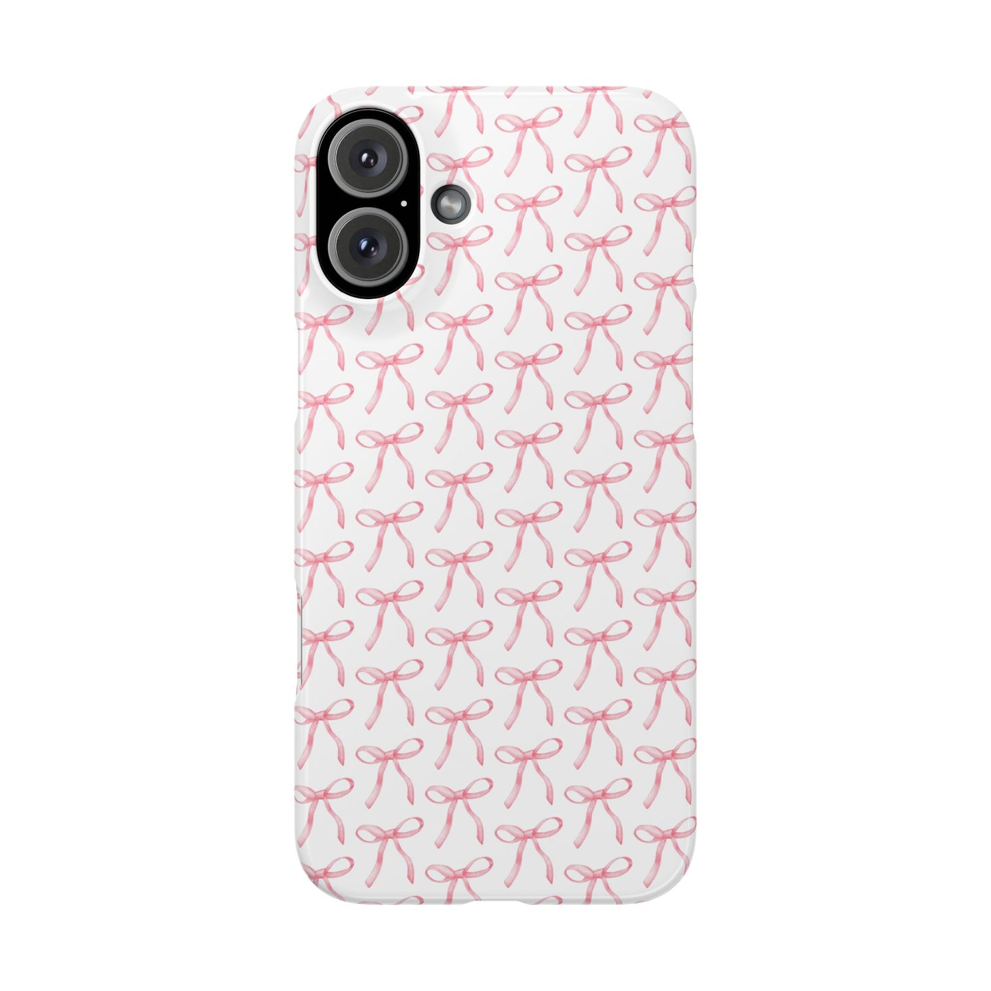 pink bow pattern phone case