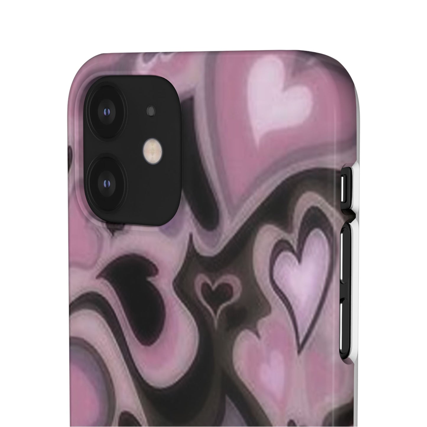 hearts pattern phone case