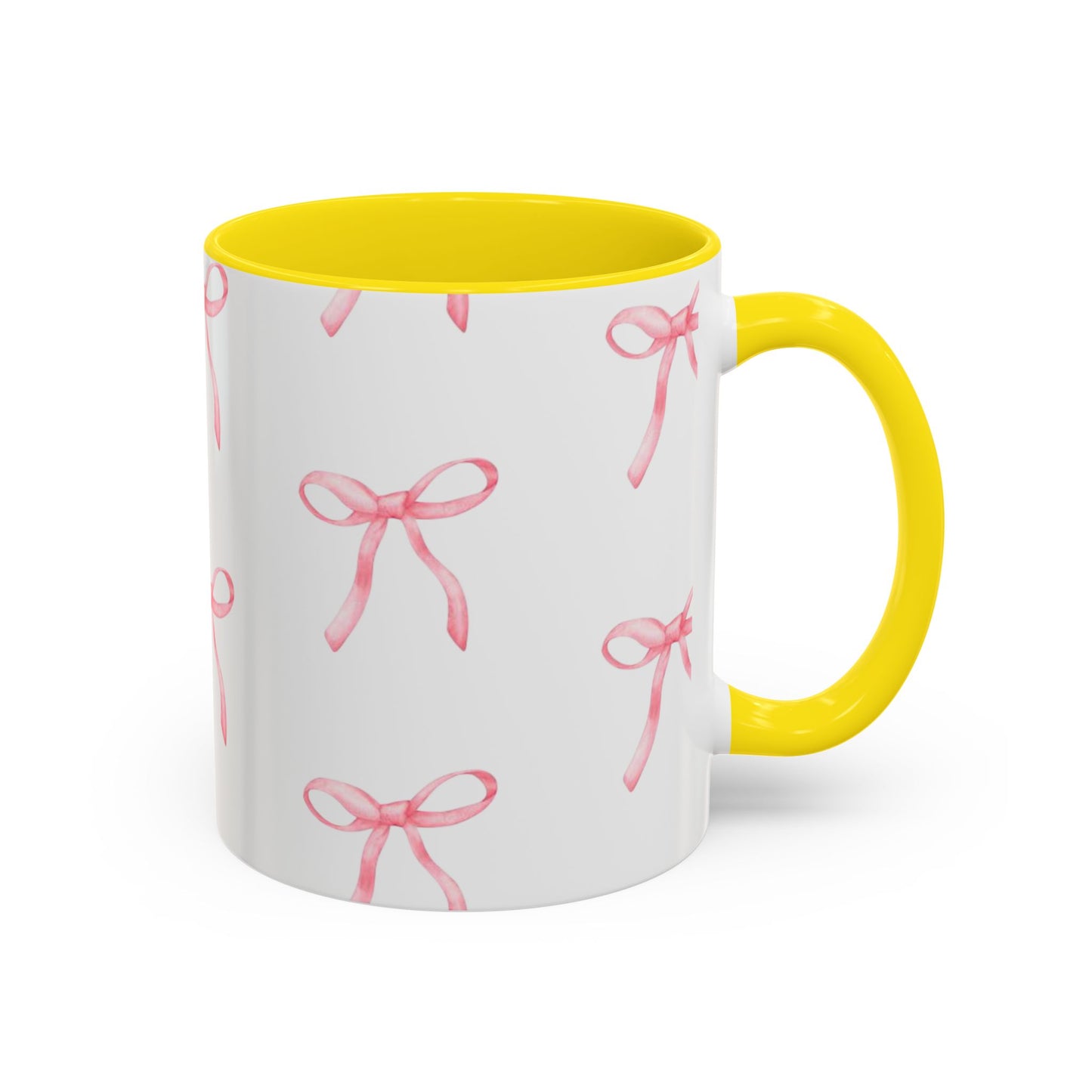 pink bow Accent Coffee Mug (11, 15oz)