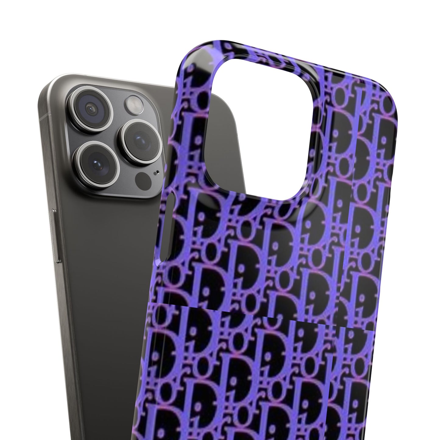 purple DIOR phone case