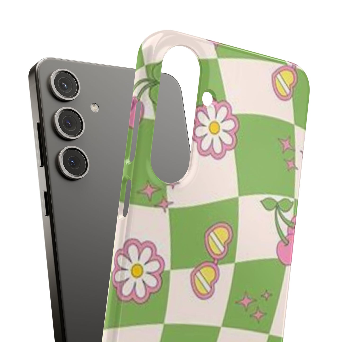 green indie pattern phone case