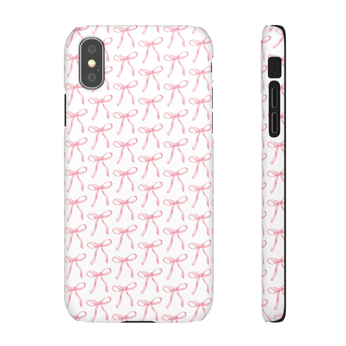 pink bow pattern phone case