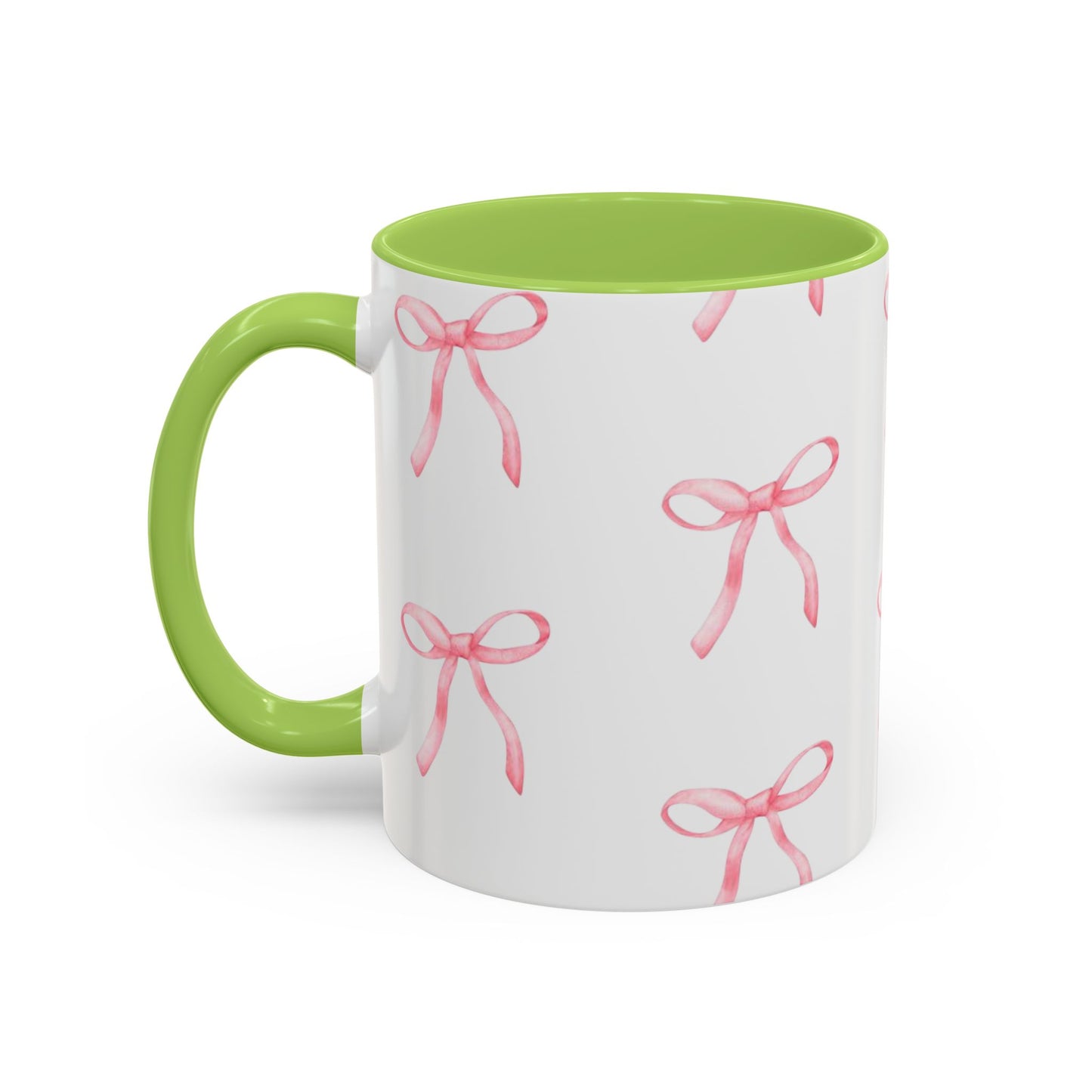 pink bow Accent Coffee Mug (11, 15oz)