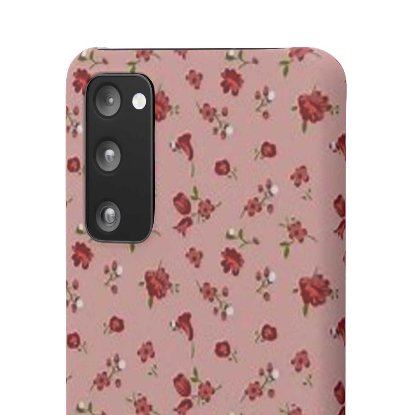 pink flower pattern phone case