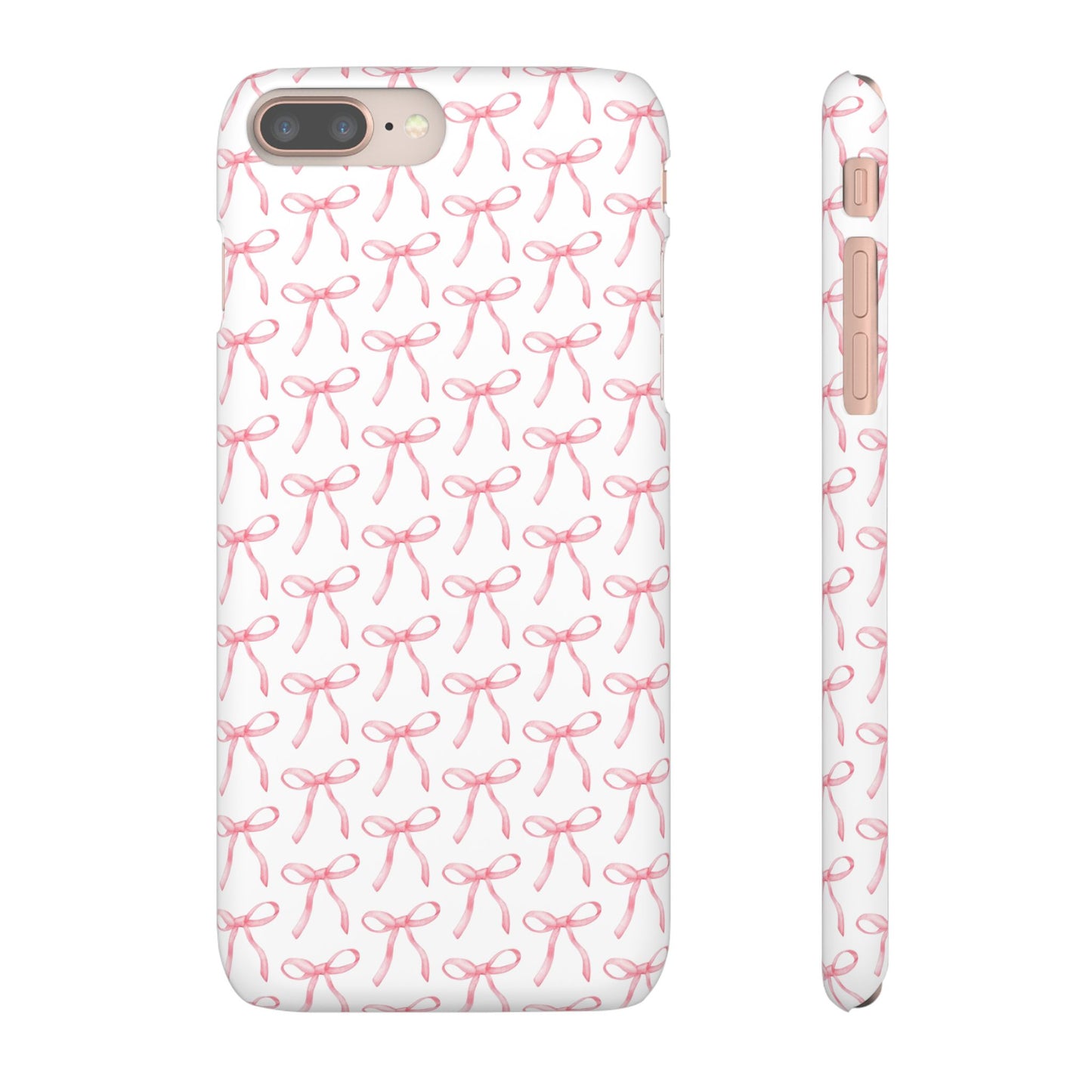 pink bow pattern phone case