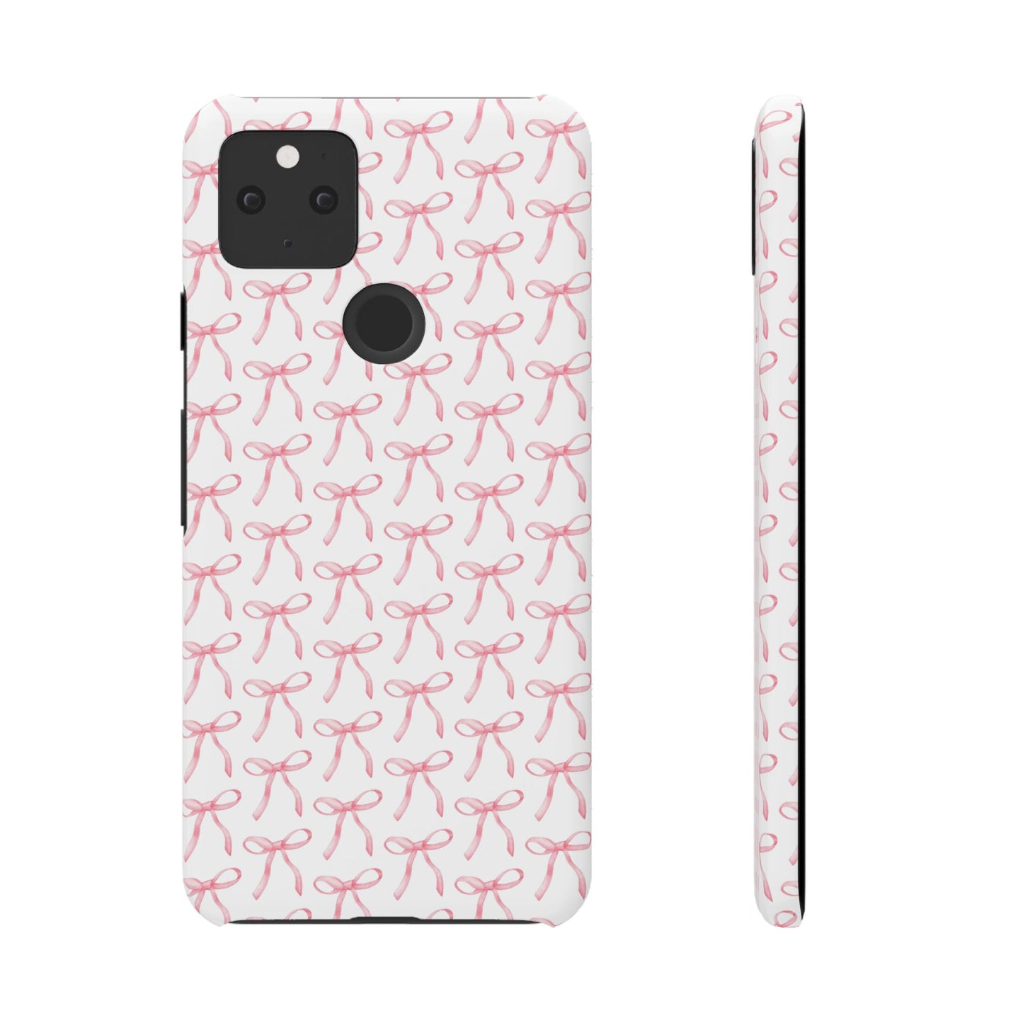 pink bow pattern phone case