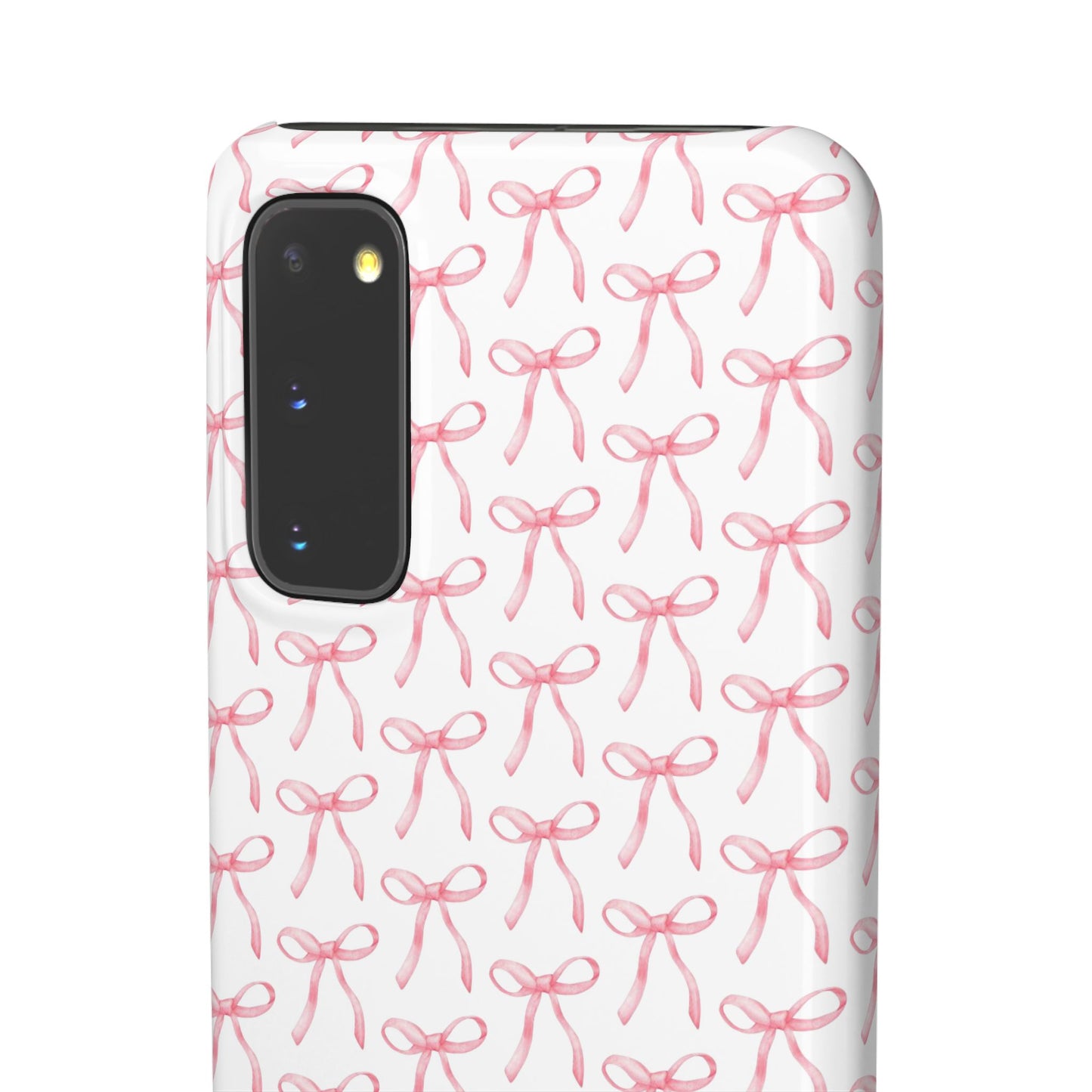 pink bow pattern phone case