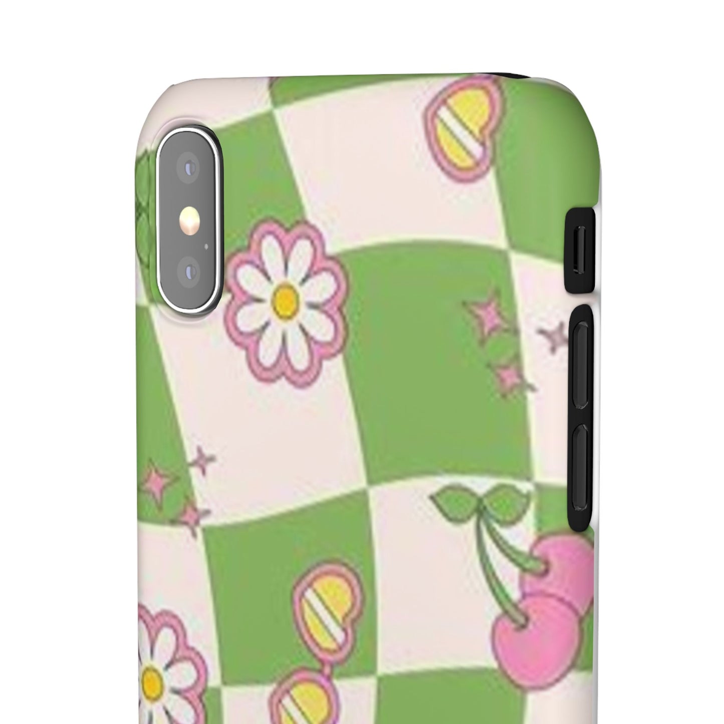 green indie pattern phone case