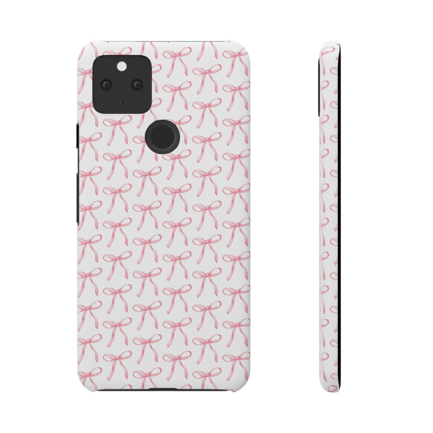 pink bow pattern phone case