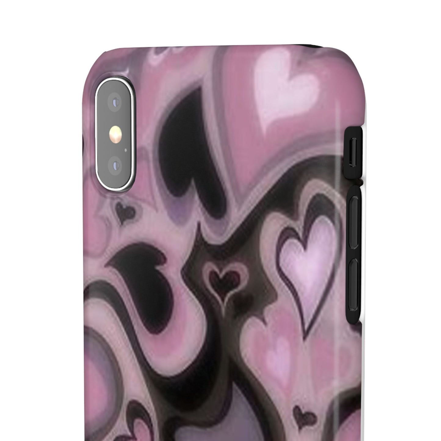 hearts pattern phone case