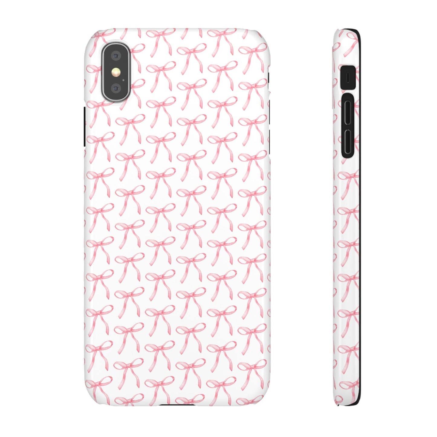 pink bow pattern phone case