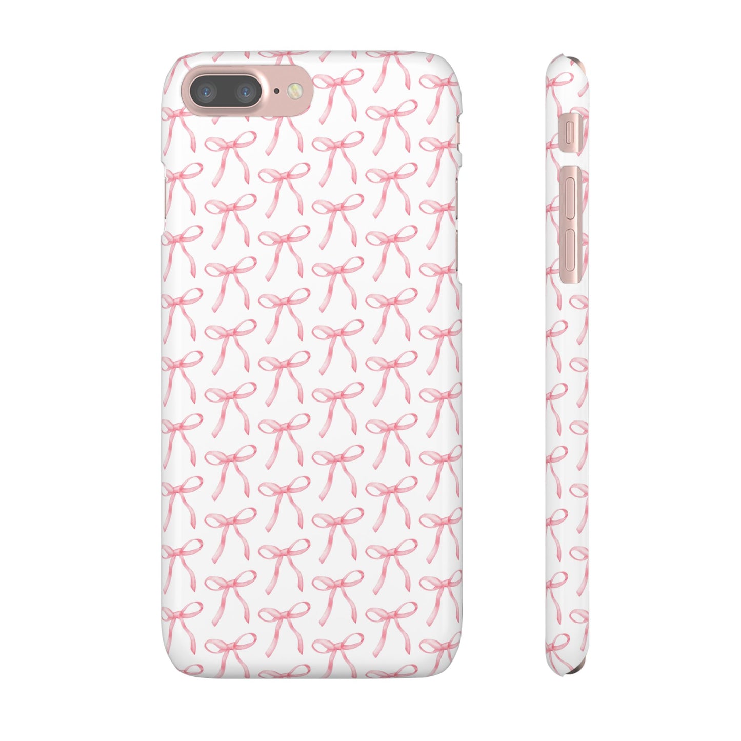 pink bow pattern phone case