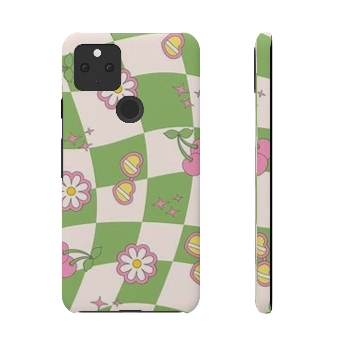 green indie pattern phone case