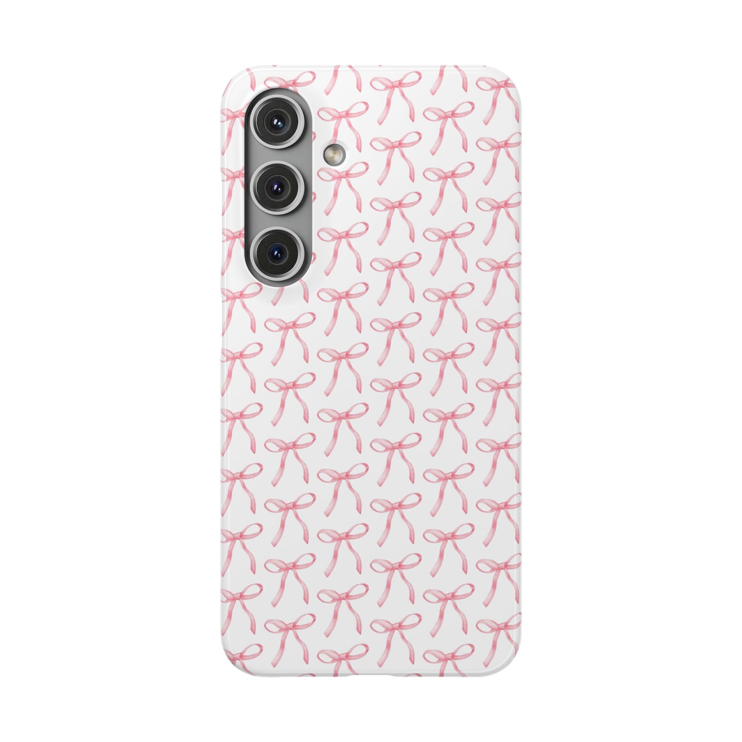 pink bow pattern phone case