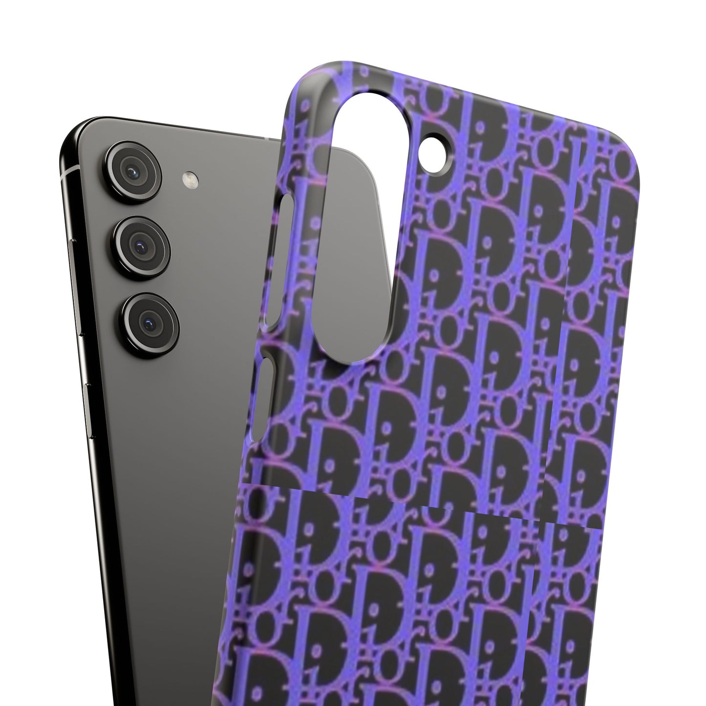 purple DIOR phone case