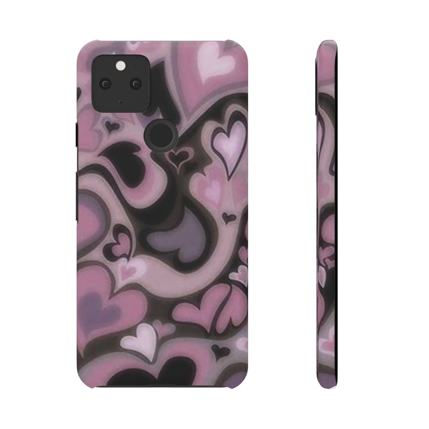 hearts pattern phone case